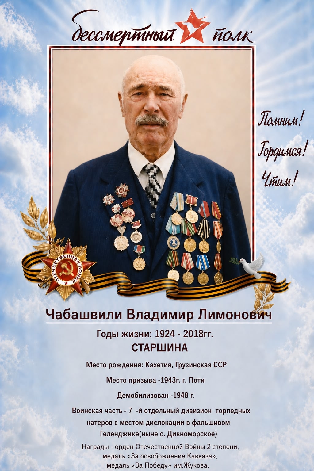 НАШ ГЕРОЙ Чабашвили В.Л.